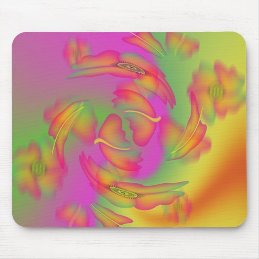 Butterflies & Flowers Muismat (Voorkant)