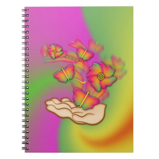 Butterflies & Flowers Notitieboek (Voorkant)