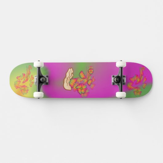 Butterflies & Flowers Persoonlijk Skateboard (Horizontaal)