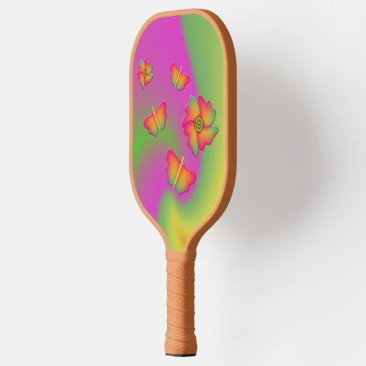 Butterflies & Flowers Pickleball Paddle (Links)