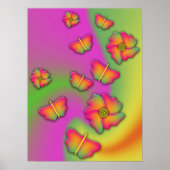 Butterflies & Flowers Poster (Voorkant)