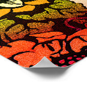 Butterflies, Flowers, Rainbow, Angel Poster (Hoek)