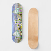 Butterflies Flowers Springtime Sunshine Persoonlijk Skateboard (Voorkant)