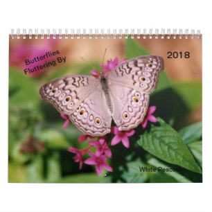 Butterflies fluttering door kalender