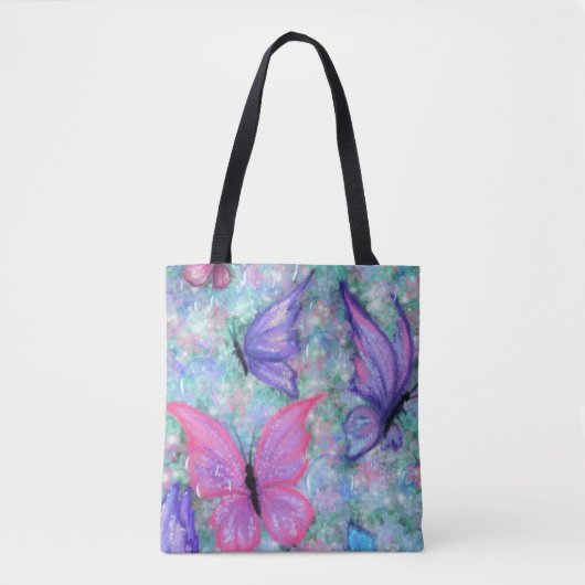 Butterflies Flying Canvas tas - Spring Joy (Voorkant)