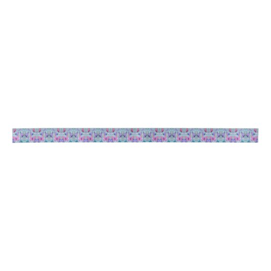Butterflies Flying Satin Ribbon - Spring Satijnen Lint (Voorkant)
