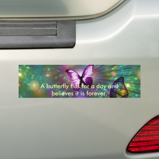 Butterflies Forever Bumpersticker (Op auto)