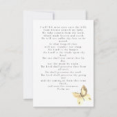 Butterflies Foto Funeral Memorial Prayer Kaart (Achterkant)