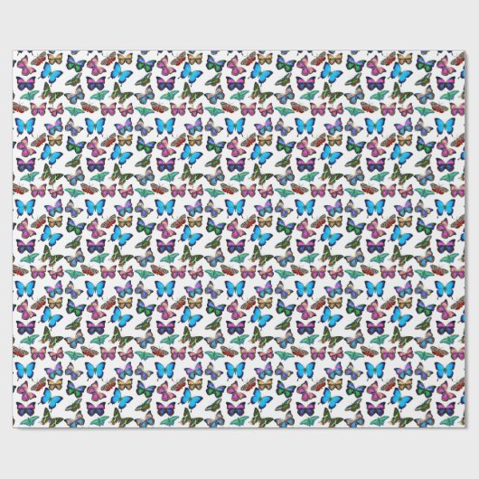 Butterflies Galore Wrapping Paper Cadeaupapier (Vlak)