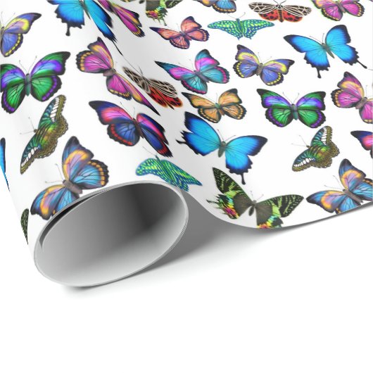 Butterflies Galore Wrapping Paper Cadeaupapier (Rol Hoek)