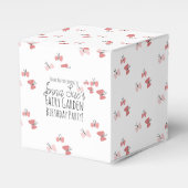 Butterflies Garden Birthday Pink Favor Box Bedankdoosjes (Voorkant Zijde)