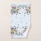 Butterflies Garden Flowers Bath Towel Set Bad Handdoek (Handdoek)
