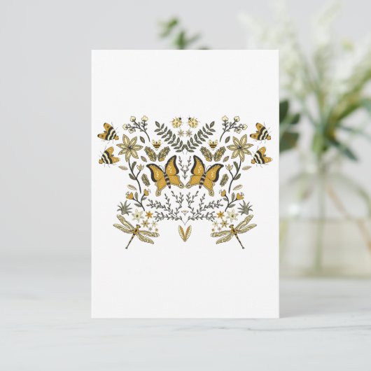 Butterflies Garden Kaart (Staand voorkant)