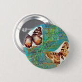 Butterflies gemengde Media Collage Ronde Button 5,7 Cm (Voorkant /achterkant)