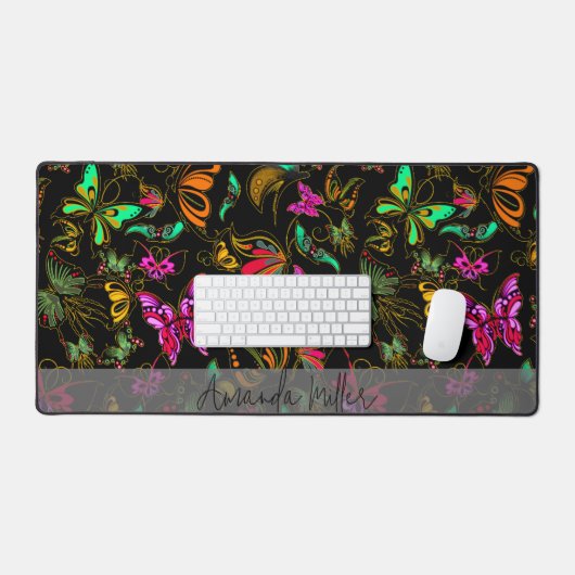 Butterflies gepersonaliseerd bureaumat (Keyboard & Muis)