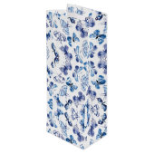 Butterflies Gift Bag Wijn Cadeautas (Achterkant Gekanteld)