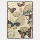 Butterflies glijdend over bladeren deken (Voorkant Verticaal)