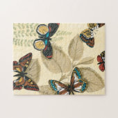 Butterflies glijdend over bladeren legpuzzel (Horizontaal)