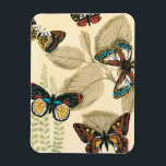 Butterflies glijdend over bladeren magneet<br><div class="desc">Als u niet weet hoe prachtige vlinders dit schilderij u zal helpen begrijpen. Megan Meagher creëerde een prachtige renditie van een groep vlinders die over bladeren zweefden. Een prachtig kunstwerk om je thuis in te zetten!</div>