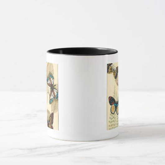 Butterflies glijdend over bladeren mok (Midden)
