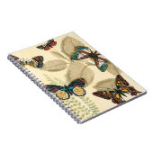 Butterflies glijdend over bladeren notitieboek (Rechterzijde)