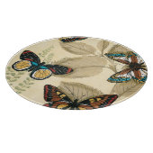 Butterflies glijdend over bladeren snijplank (Hoek)