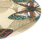 Butterflies glijdend over bladeren snijplank (Hoek)