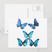 Butterflies Glow Briefkaart (Voorkant / Achterkant)