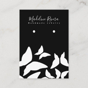 Butterflies Handmade Artisan Earring Display Kaart Contactkaartje