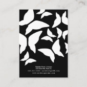 Butterflies Handmade Artisan Earring Display Kaart Contactkaartje (Achterkant)