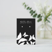 Butterflies Handmade Artisan Earring Display Kaart Contactkaartje (Staand voorkant)