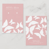 Butterflies Handmade Artisan Earring Display Kaart Contactkaartje (Voorkant / Achterkant)