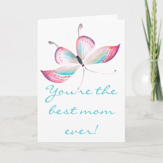 Butterflies | Happy Moederdag Kaart (Voorkant)