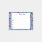 Butterflies, Hearts en Flowers Post het Nota's Post-it® Notes (Voorkant)