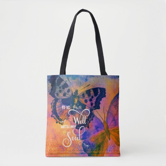 Butterflies Het is goed Tote Bag (Voorkant)