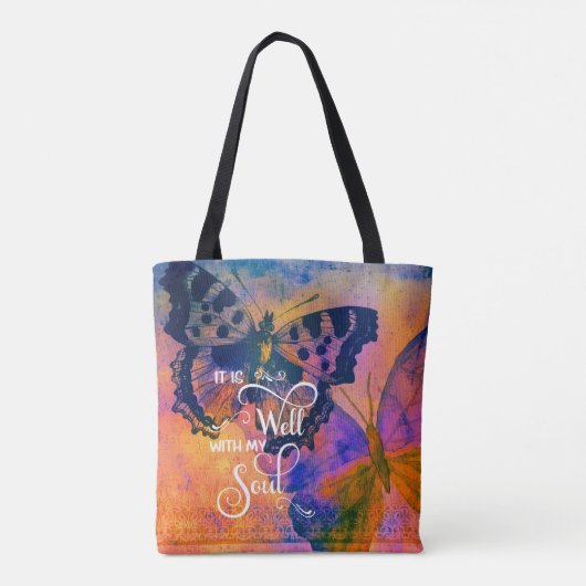 Butterflies Het is goed Tote Bag (Achterkant)