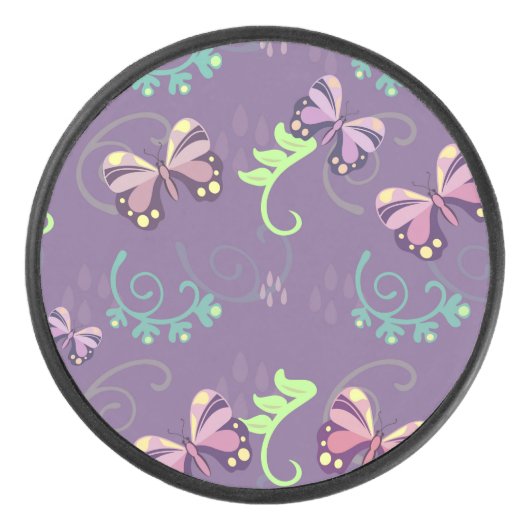 BUTTERFLIES HOCKEY PUCK (Voorkant)