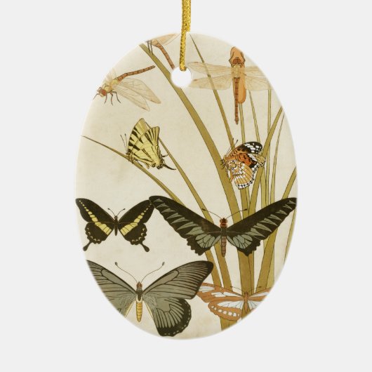  Butterflies Illustratie Keramisch Ornament (Voorkant)