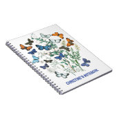 Butterflies Illustratie met Naam op een Notitieboek (Rechterzijde)