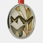 Butterflies Illustratie Metalen Ornament (Rechts)