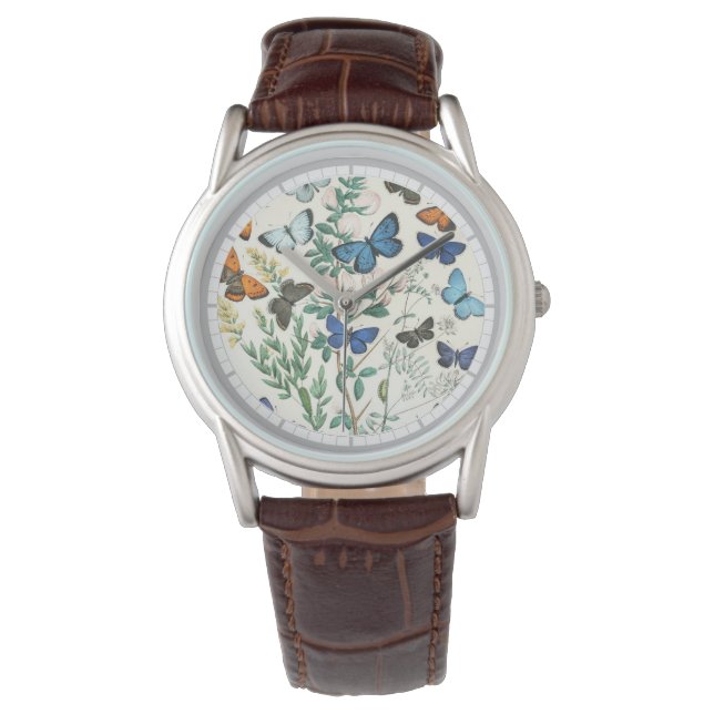 Butterflies Illustratie op een horloge (Voorkant)