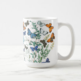  Butterflies Illustratie op een koffie-Mok Koffiemok