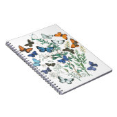  Butterflies Illustratie op een Notitieboek (Rechterzijde)