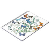  Butterflies Illustratie op een Notitieboek (Linkerzijde)