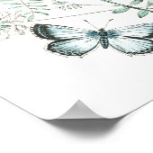  Butterflies Illustratie Poster (Hoek)