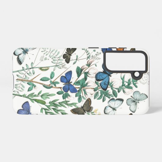  Butterflies Illustratie Samsung Galaxy Hoesje (Achterkant horizontaal)