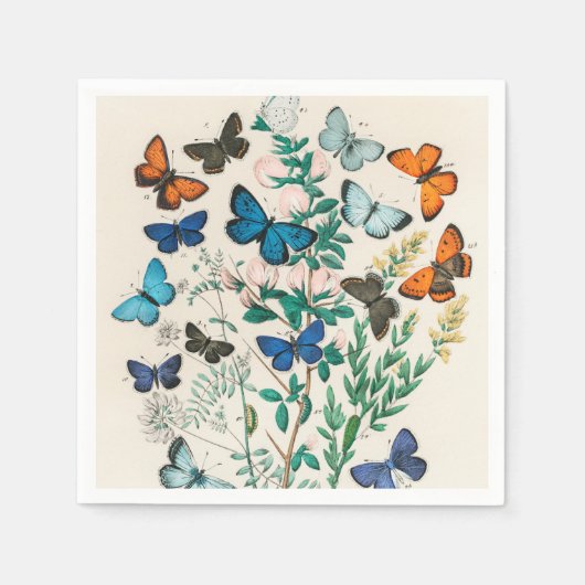 Butterflies,  illustratie servet (Voorkant)