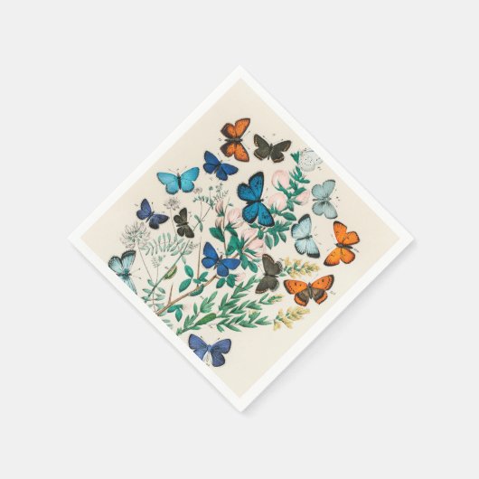 Butterflies,  illustratie servet (Hoek)