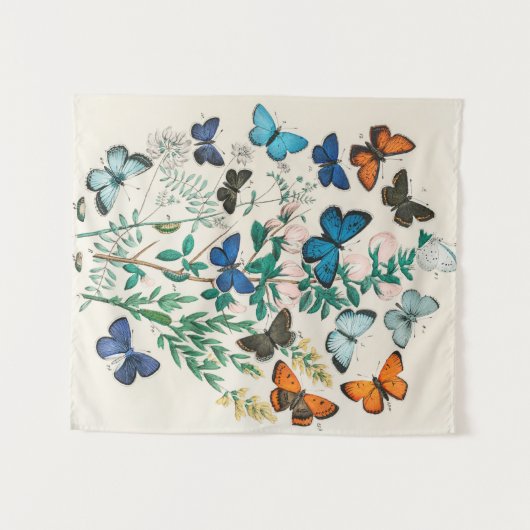 Butterflies,  illustratie wandkleed (Voorkant (horizontaal))