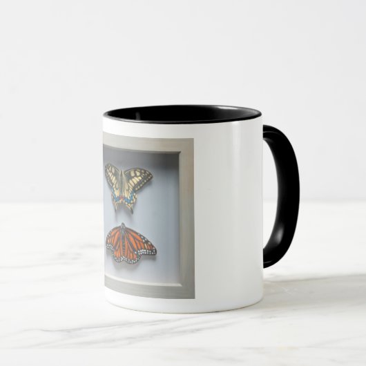 Butterflies "in a lijst" Entomology mok (Voorkant rechts)